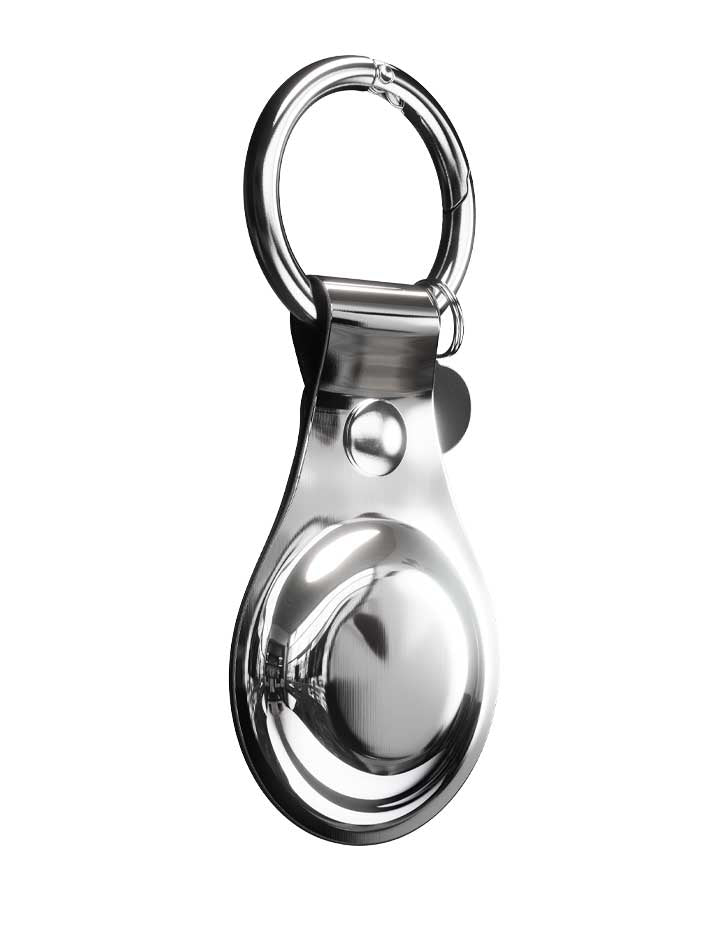Chrome Airtag Case
